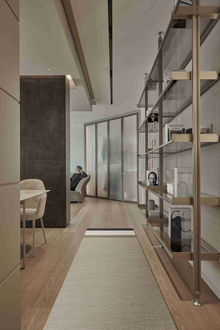 arredo soggiorno libreria design